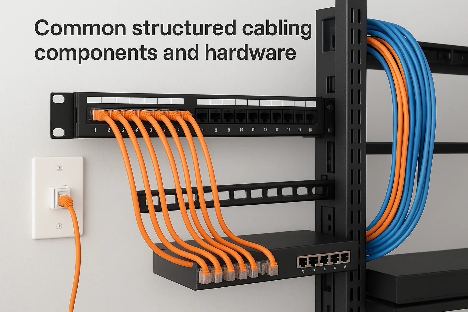 Common structured cabling components and hardware